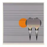 Lovey Dovey by Charley Harper, Serigraph in colors on paper, sold Jun 2024