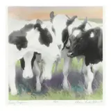 Dairy Conference by Sharon Anglin Kuhne, A hand-colored photograph, sold Jun 2024