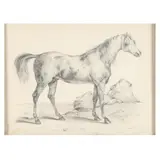 Portrait of a Horse by E. McCenter, Graphite on paper, sold Jun 2024
