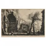 Veduta dell'Arco di Tito by Giovanni Battista Piranesi, Etching on wove paper, sold Jun 2024