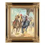 Polo Race by Juliet Barrus, Oil on canvas, sold Jun 2024
