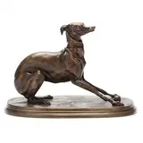 Levrette (Giselle) Jouant Avec Une Boule by Pierre-Jules Mêne, Patinated bronze, sold Jun 2024