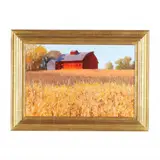 Red Barn and Cornfield by Gary Ernest Smith, Oil on linen, sold Jun 2024