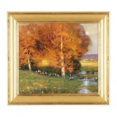 Fall Grazing by John Charles Terelak, Oil on board, sold Jun 2024