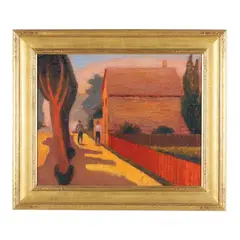 Pleasant Stroll by Gary Ernest Smith, Oil on canvas, sold Jun 2024