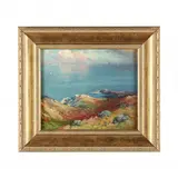 Sea Pasture - Ogunquit by Edward Page, Oil on canvas laid on board, sold Jun 2024