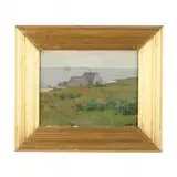 At Vinalhaven by Jacob Wagner, Oil on canvas, sold Jun 2024