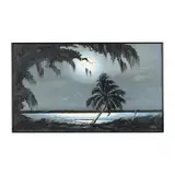 Coastal Landscape Under Moonlight by James Gibson, Oil on panel, sold Jun 2024