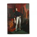 Portrait of a Man by Philip Villamil of Jamaica, Oil on canvas (lined), sold Jun 2024