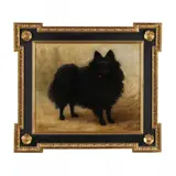 A Pomeranian by Louise de Liniers, Oil on canvas (lined), sold Jun 2024