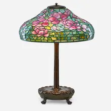 Fine Peony Table Lamp by Tiffany Studios, sold Jan 2017