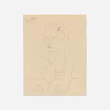 La lettre by Jean Cocteau, ink on BFK Rives, sold Aug 2026