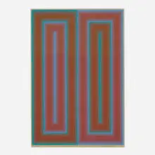 Untitled (from the Peace portfolio) by Richard Anuszkiewicz, 1973, screenprint in colors, sold Aug 2026