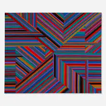 Interplay by George Howard, 9th Earl of Carlisle, 1974, oil on canvas, sold Aug 2026