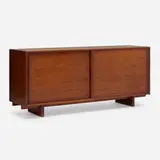 Cabinet by George Nakashima, American black walnut, sold Oct 2022
