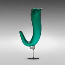 Pulcini by Alessandro Pianon, c. 1963, glass, copper, sold Oct 2022