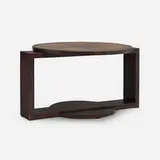 Coffee table by André Sornay, c. 1925, stained oak, sold Oct 2022