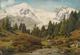 Arolla by Joseph Geisser, oil on canvas, sold Mar 2019