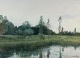 Mars au Bois de la Bâtie by Daniel Ihly, oil on canvas, offered Mar 2019