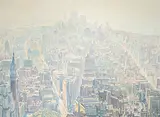 New York", 1968 by Walter Sautter, oil on canvas, sold Mar 2019