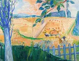 Grosse Sommerlandschaft by Max Franz Brütschlin, oil on canvas, offered Mar 2019