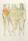 Figur der Mitte by Alois Carigiet, 1964, color lithograph, sold Mar 2019