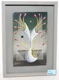 Wunderblüte", 1963 by Walter Grab, oil on panel, sold Mar 2019