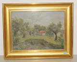 Pavillon du Peintre à Sanary", 1926 by Louis Henri de Meuron, oil on canvas, sold Mar 2019