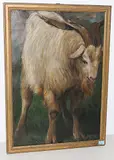 Ziegenbock auf der Weide by Theophil Preiswerk, oil on board, offered Mar 2019