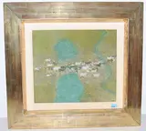 Kühe in weiter Landschaft, 1978 by Hermann Alfred Sigg, oil on canvas, sold Mar 2019