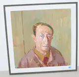 Selbstportrait, 1977 by Rudolf Zender, oil on canvas, sold Mar 2019