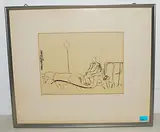 Kutscher by Maurice Barraud, ink, offered Mar 2019