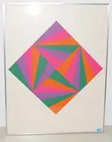 Ohne Titel by Max Bill, 1988, color screenprint, sold Mar 2019