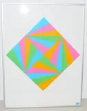 Ohne Titel by Max Bill, 1993, color screenprint, sold Mar 2019