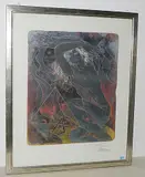 Feuer by Hans Erni, 1974, color lithograph, sold Mar 2019