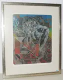 Erde by Hans Erni, 1974, color lithograph, sold Mar 2019