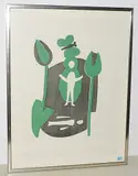 Ostern by Ferdinand Gehr, 1969, color woodcut, offered Mar 2019