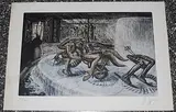 Zodiac Fountain by H. R. Giger, 1992, color lithograph, sold Mar 2019