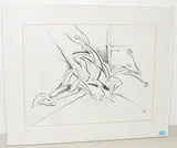 Tanzende Figuren by Silvio Mattioli, 1983, pencil, offered Mar 2019