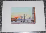 Piazza del Quirinale by Rudolf Zender, 1981, watercolor, offered Mar 2019