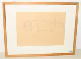 Liegende Frau by Rudolf Zender, pencil, sold Mar 2019
