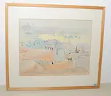 Marrokanische Dorfansicht by Rudolf Zender, watercolor, offered Mar 2019