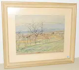 Landschaft im Frühling by Charles de Ziegler, watercolor, sold Mar 2019