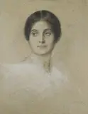 Portrait einer jungen Dame by Franz von Lenbach, pastel, sold Dec 2018