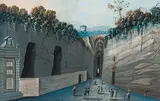 Grotta di Pozzuoli by Ferdinando Roberto, gouache, offered Dec 2018