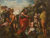 Kopie d by Andrea del Sarto, oil on canvas, sold Dec 2018