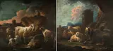 Gegenstücke: Rastender Hirte mit Viehherde by Philipp Peter Roos, oil on canvas, sold Dec 2018