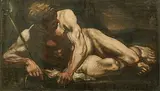 Umkreis Allegorie eines Flusses by Francesco Solimena, oil on paper, sold Dec 2018