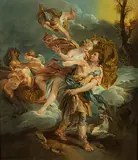 Kopie um 1800 Cephalus wird von Aurora entführt by François Lemoyne, oil on canvas, sold Dec 2018