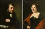 Gegenstücke: Portraits von Joseph Liebherr und Clara Liebherr, geboren Seiwald by Joseph Hauber, oil on canvas, sold Dec 2018